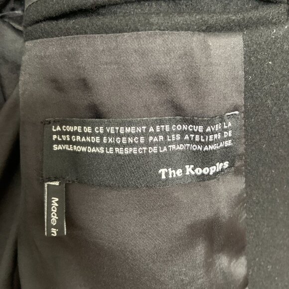 Women's The Kooples Black Wool Cashmere Blend Structured Coat Size 36 - Picture 7 of 16
